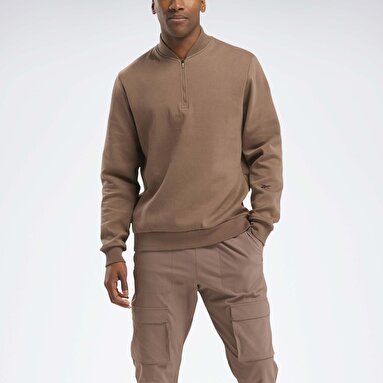 ACTIV COLL QUARTER ZIP Kahverengi Erkek Sweatshirt