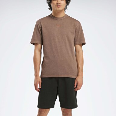 RI WASHED TEE Kahverengi Erkek Kısa Kol T-Shirt