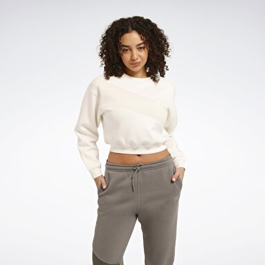 AE VECTOR LAYER Ekru Kadın Sweatshirt