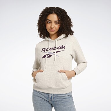 RI BL FLEECE HOODIE Ekru Kadın Sweatshirt
