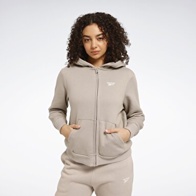 RI SL FLEECE FZ Gri Kadın Eşofman Üstü