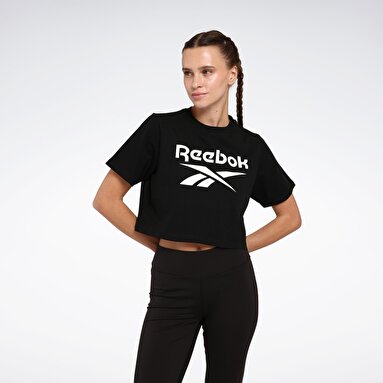 NEW ID REG CRP TEE Siyah Kadın Kısa Kol T-Shirt