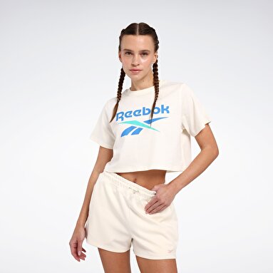 NEW ID REG CRP TEE Bej Kadın Kısa Kol T-Shirt