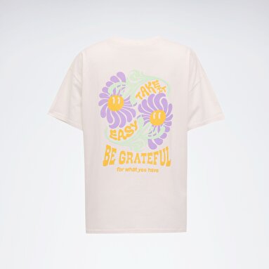 TENA TEE Ekru Kadın Kısa Kol T-Shirt