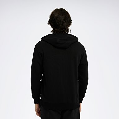 RI Left Chest Logo Siyah Erkek Sweatshirt