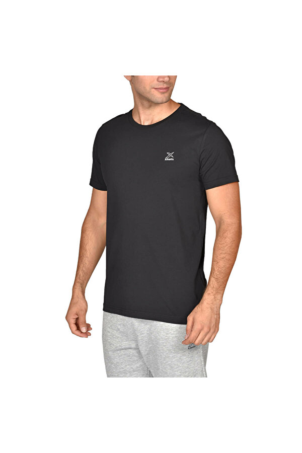 Kinetix BASIC PES T-SHIRT Siyah Erkek T-Shirt