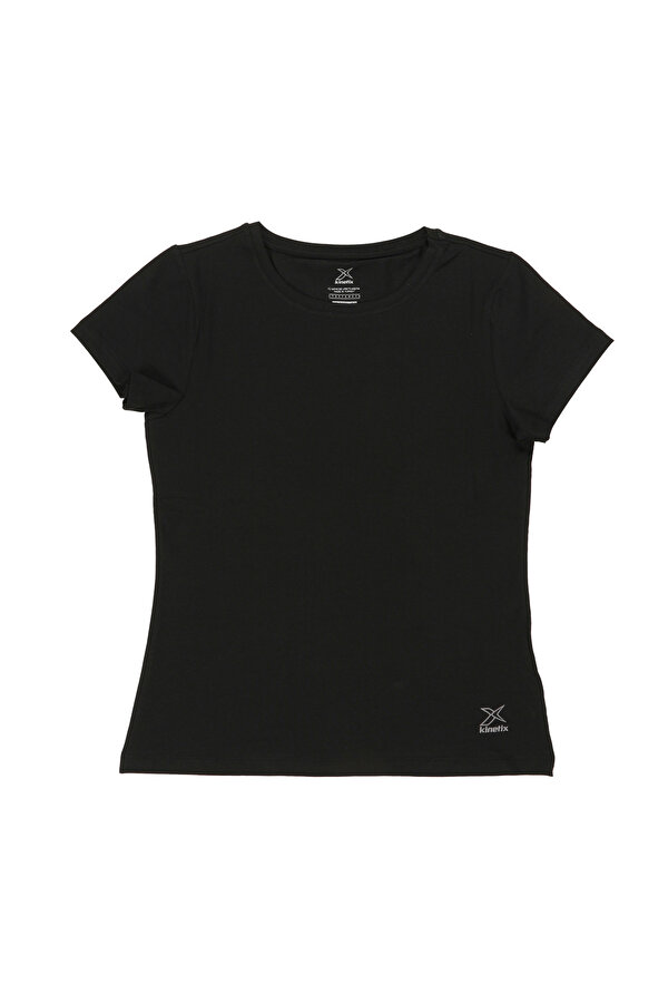 Kinetix W-18130 WİNDSOR KK TSHIRT Siyah Kadın T-Shirt
