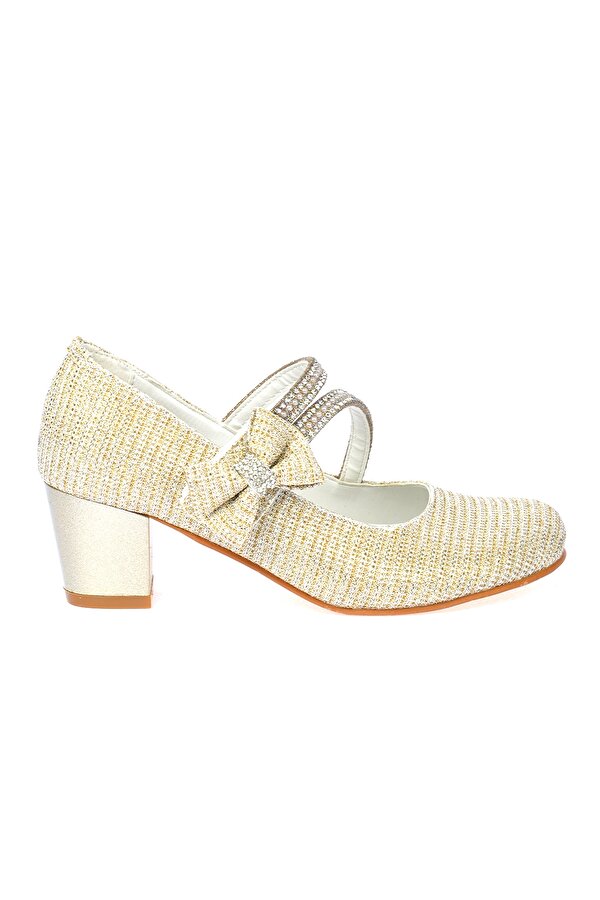 Kiko Kids Kiko 750 Çupra Günlük Kız Çocuk 4 Cm Topuk Babet Ayakkabı ALTIN