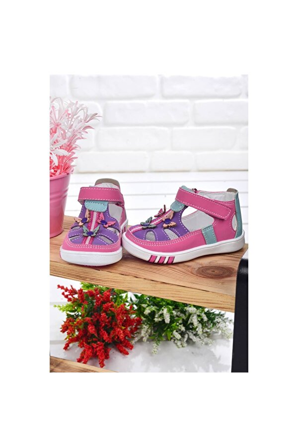 Şirin Bebe Kiko Şb 2217-22 Orto pedik Kız Çocuk İlk Adım Ayakkabı Sandalet Pembe-Mor Şirin Bebe Kiko Şb 2217-22 Orto pedik Kız Çocuk İlk Adım Ayakkabı Sandalet Pembe-Mor