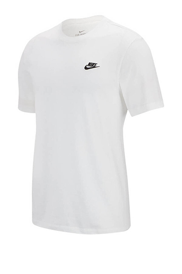 M NSW CLUB TEE Beyaz Erkek Kısa Kol T-Shirt