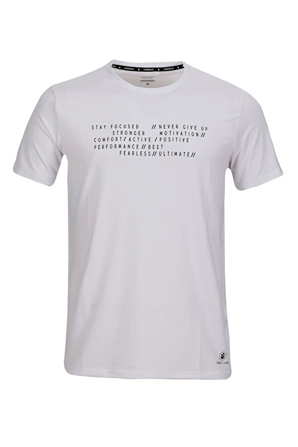 CT388 ARMY SLOGAN T-SHIRT Beyaz Erkek T-Shirt