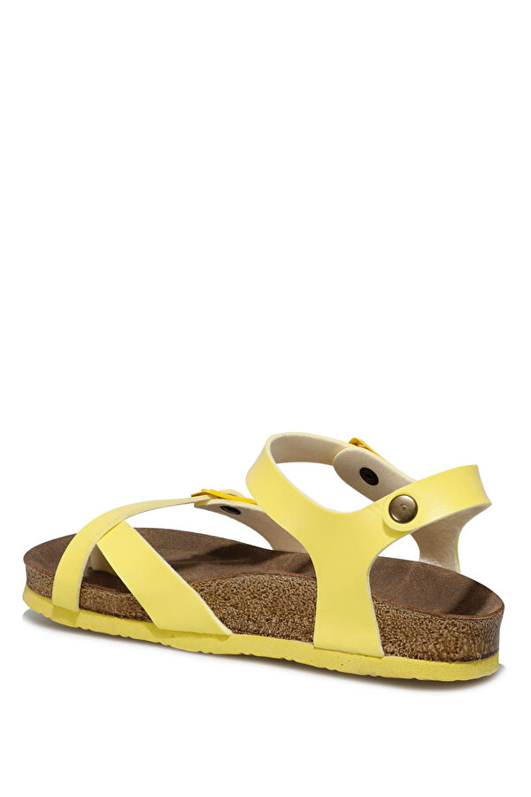 MİTSU 1FX Sarı Kadın Düz Sandalet