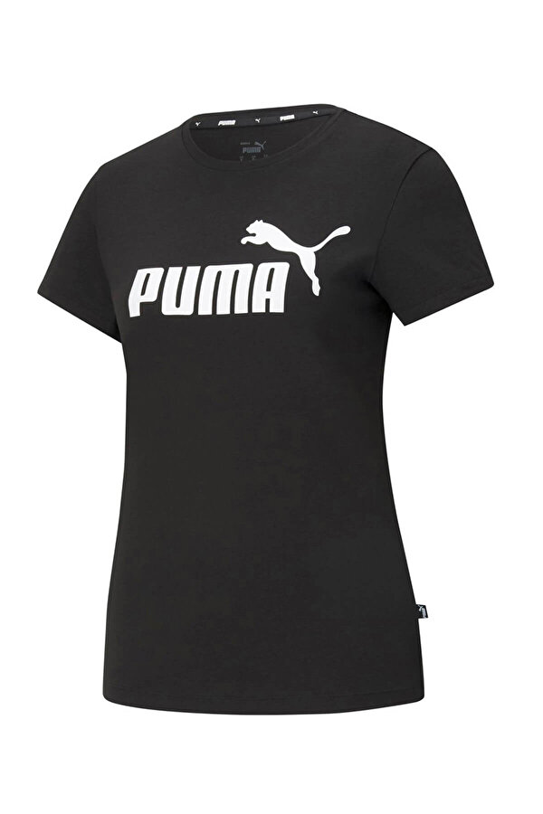 ESS Logo Tee Siyah Kadın Kısa Kol T-Shirt