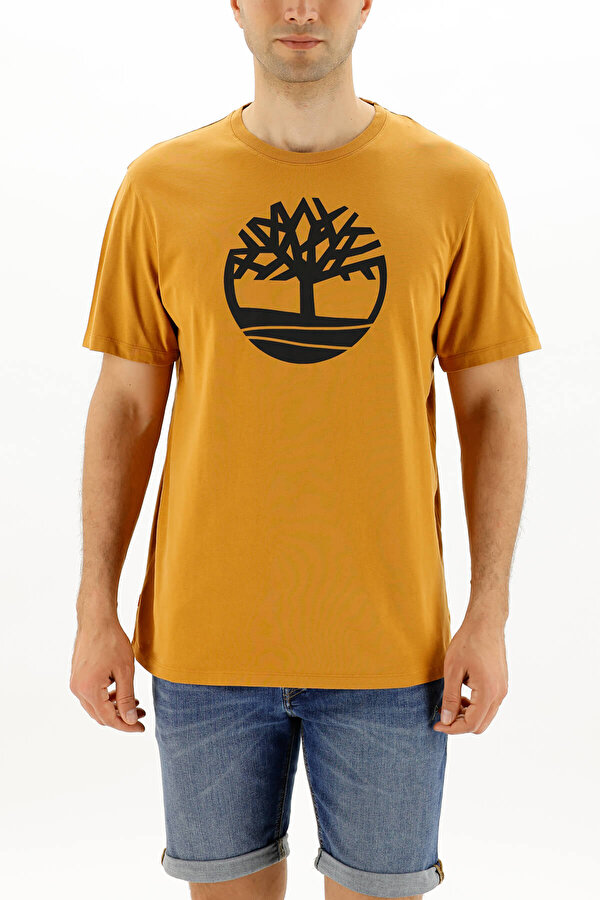SS KENNEBEC RIVER TREE LO Hardal Erkek Kısa Kol T-Shirt