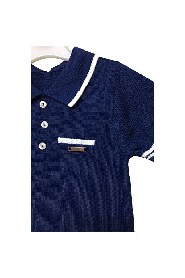 By Leyal For Kids Erkek Bebek Tulum Y0067 Dugmeli Polo Yaka Kisa Kol Mevsimlik Ince Triko Tulum 4023 Lacivert Flo By Leyal For Kids Erkek Bebek Tulum Y0067 Dugmeli Polo Yaka Kisa Kol Mevsimlik Ince Triko Tulum 4023 Lacivert Flo