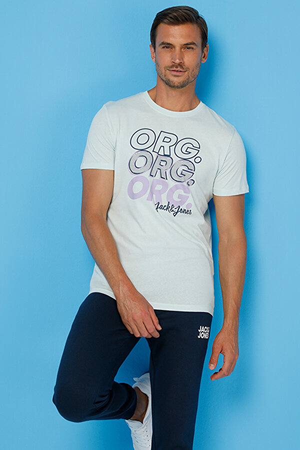 JORBOOSTER TEE SS CREW NE Mavi Erkek Kısa Kol T-Shirt