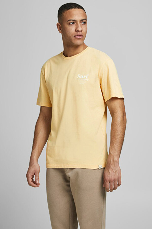 JORPOOLBOY TEE SS CREW NE Sarı Erkek Kısa Kol T-Shirt
