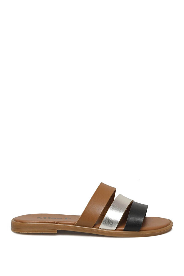 Miss F Ds21047 1Fx Tan Woman Outdoor Slippers