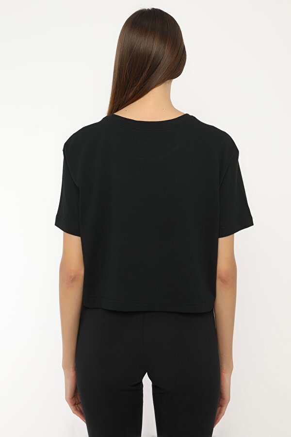 Nike W Nsw Tee Essntl Crp Icn Черный Женщина Футболка