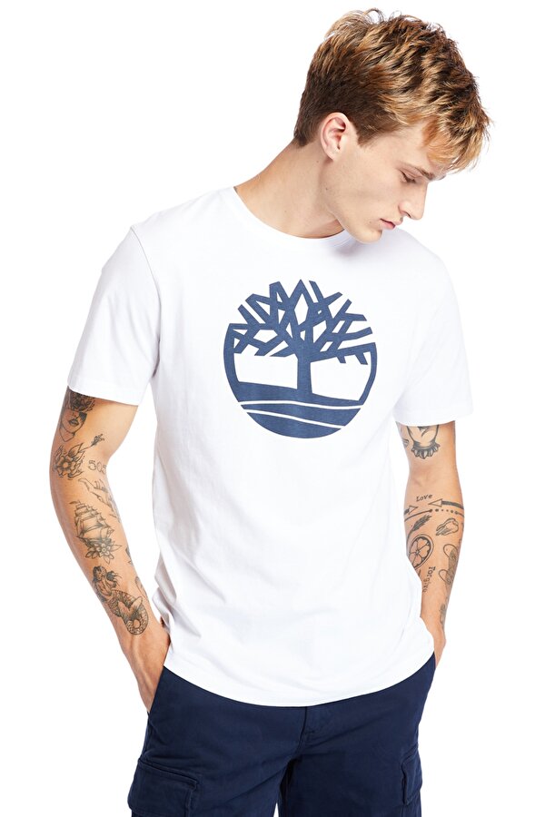 SS KENNEBEC RIVER TREE LO Beyaz Erkek Kısa Kol T-Shirt