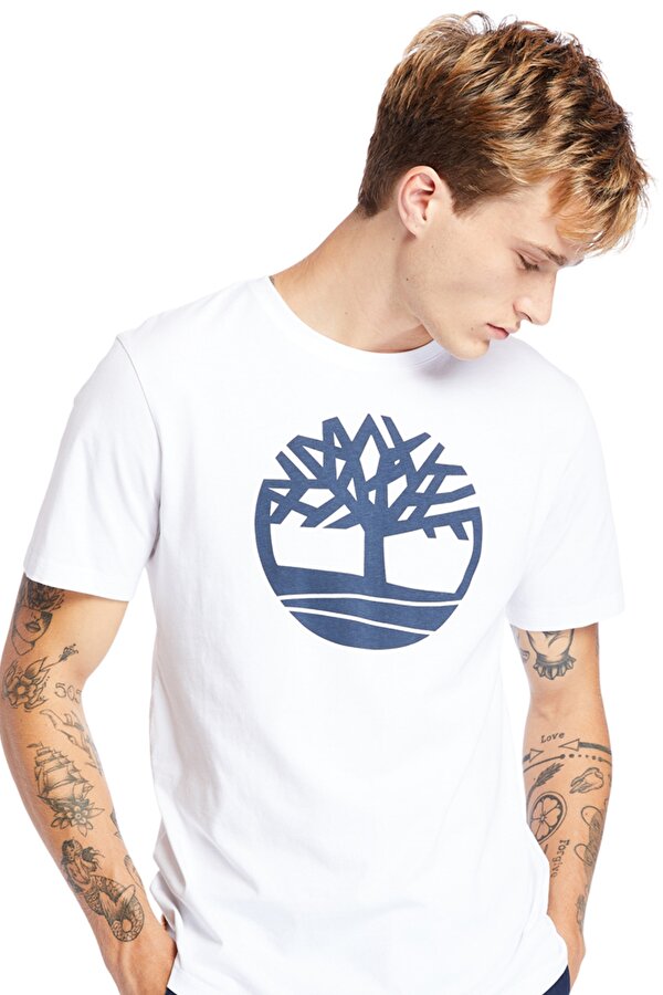 SS KENNEBEC RIVER TREE LO Beyaz Erkek Kısa Kol T-Shirt