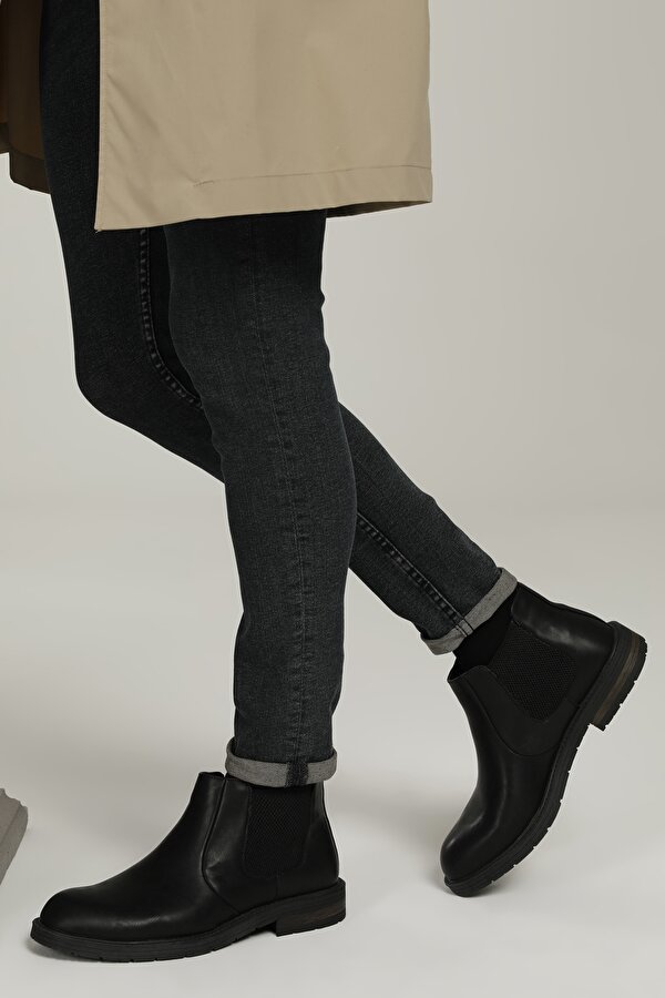 Jj-Stiller 22946-1 1Pr Black Man Chelsea Boots