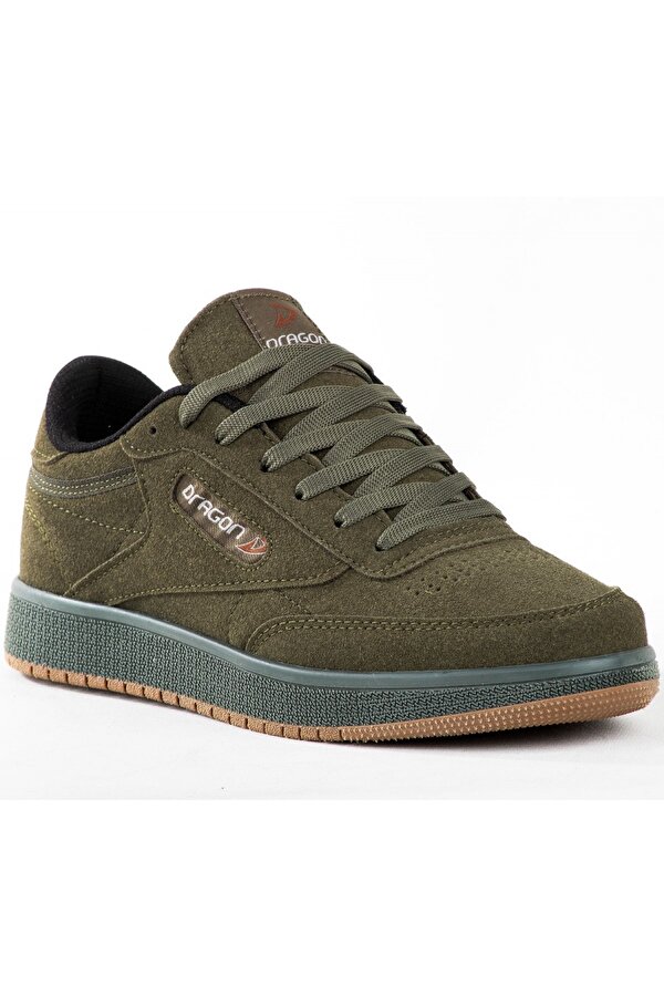 Ayakkabix Sneaker Erkek Spor Ayakkabı Günlük Yürüyüş Haki-siyah
