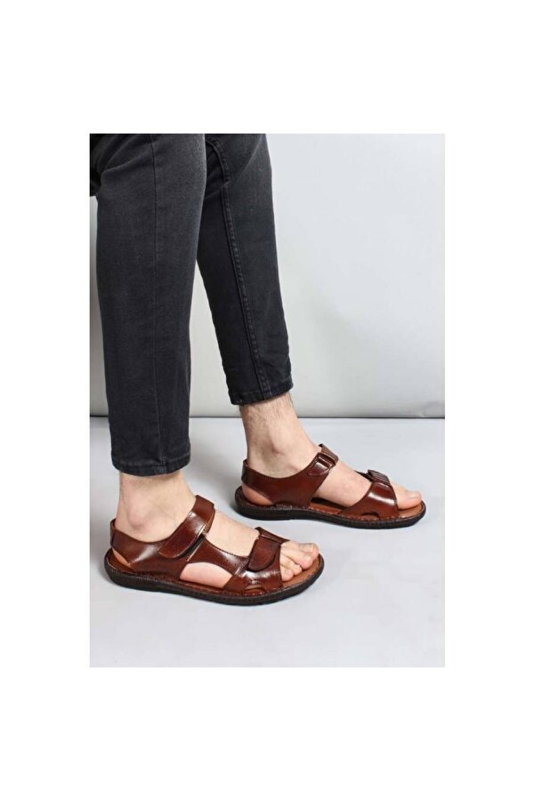 Hakiki Deri Erkek Klasik Sandalet 819MA088