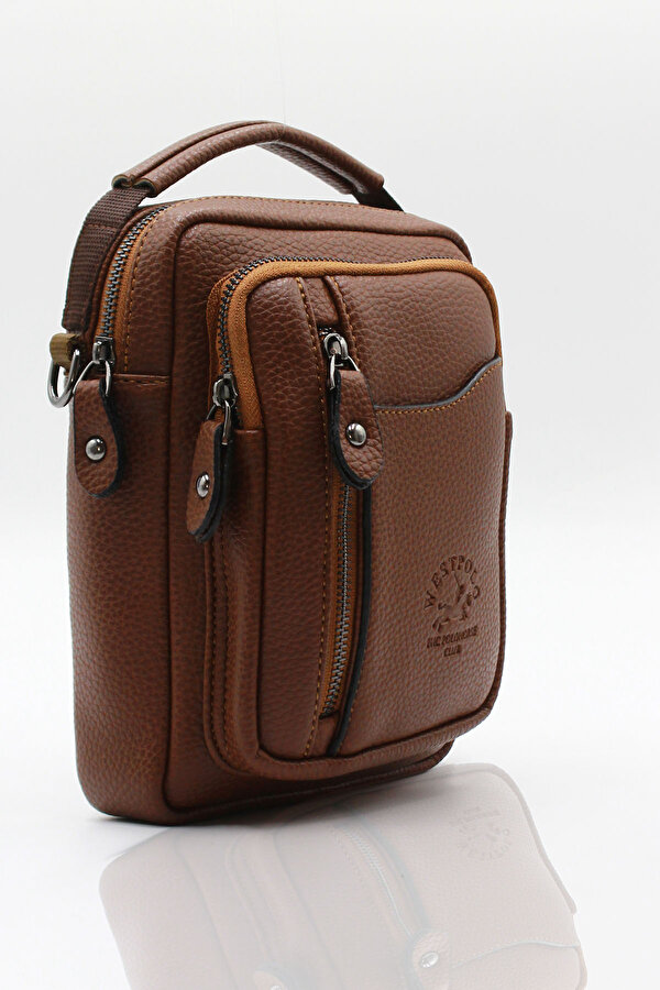 WEST POLO 7007  ERKEK  EL VE OMUZ ASKILI ÇANTA TABA