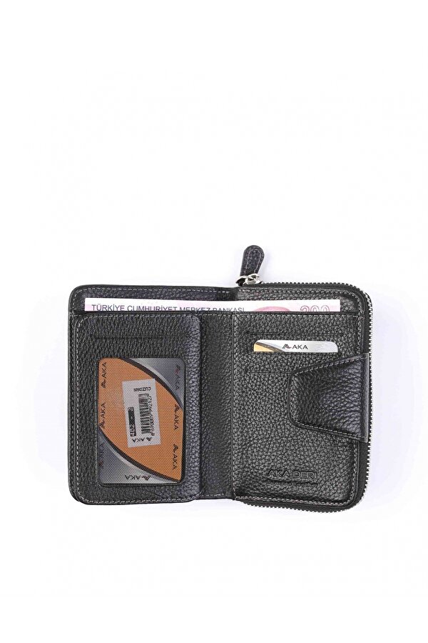 DERİ 402 %100 HAKİKİ DERİ KADIN CÜZDAN SİYAH