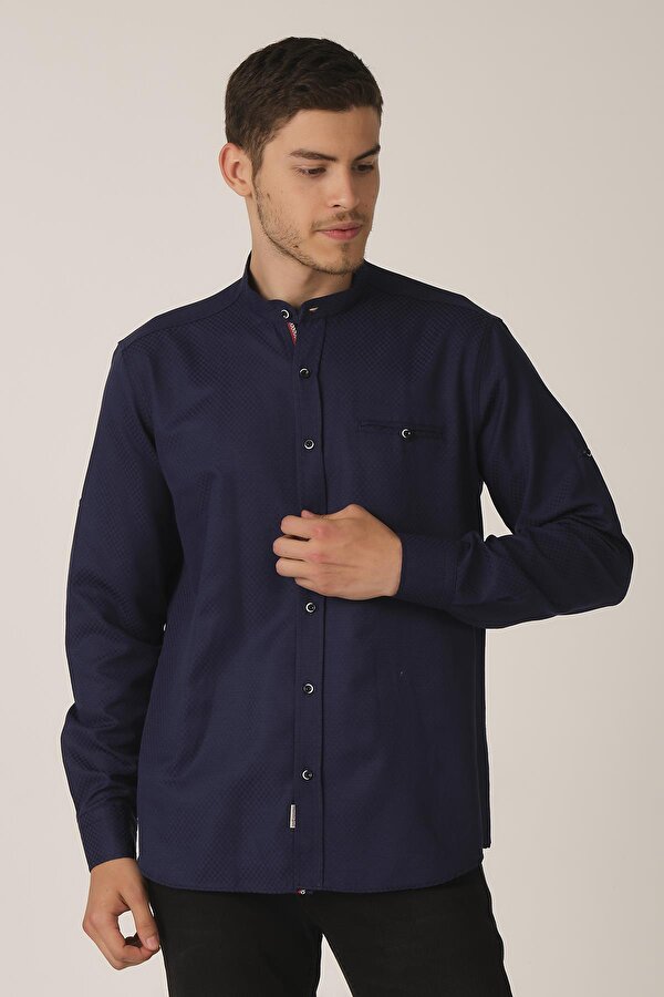 ALEXANDERGARDI KATLANABİLİR KOL REGULAR FİT GÖMLEK (E21-32502)