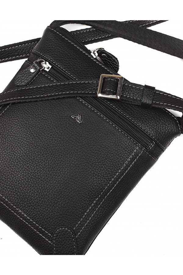 DERİ 317 HAKİKİ DERİ ERKEK OMUZ ASKILI ÇANTA SİYAH