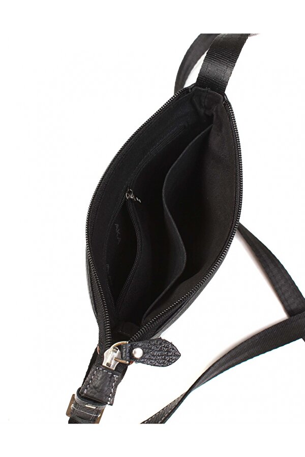 DERİ 317 HAKİKİ DERİ ERKEK OMUZ ASKILI ÇANTA SİYAH