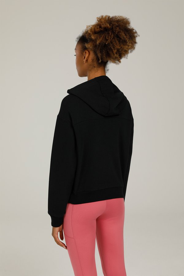 SN649 JULIA SLOGAN DETAIL BLACK Woman 449