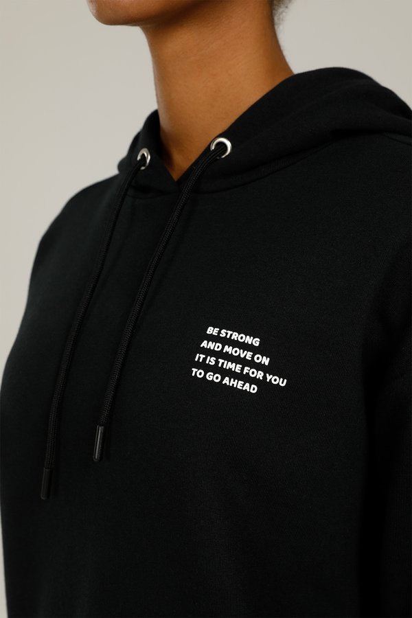 SN649 JULIA SLOGAN DETAIL BLACK Woman 449