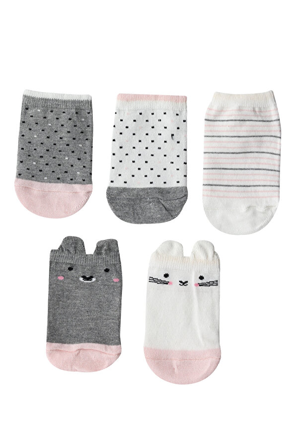 Polaris Animal 5 Li Ptk-G 2Fx Экрю Дошкольник, Девоч. Пинетки 5 Пар 