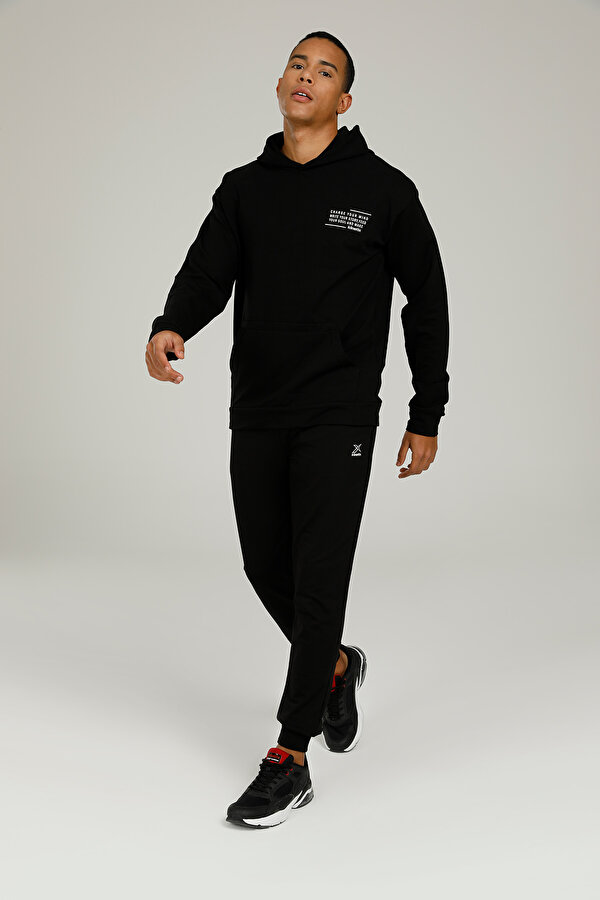 SN756 KEVIN HOODIE 2FX BLACK Man 449