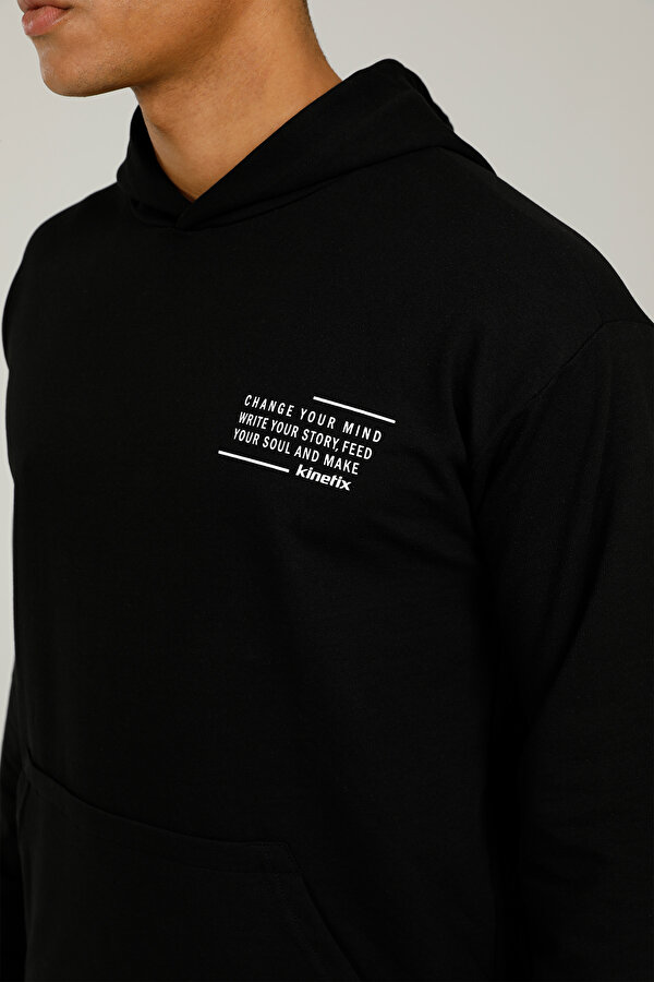 SN756 KEVIN HOODIE 2FX BLACK Man 449