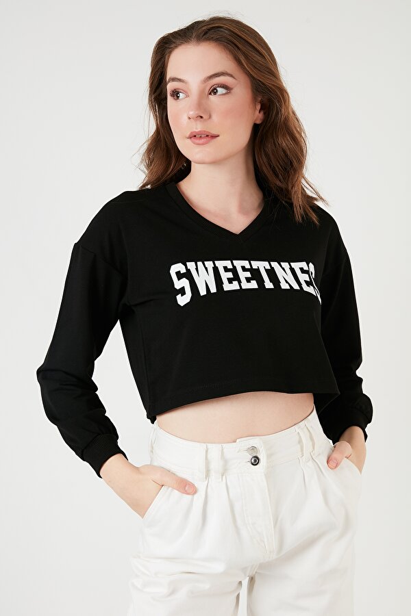 Bayan Sweat 6001028 SİYAH