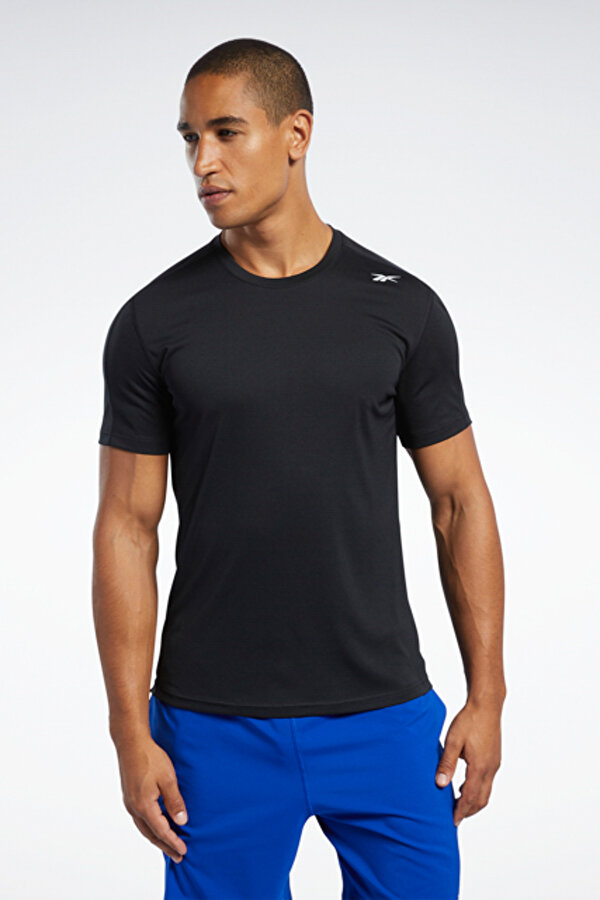 Reebok Wor Comm Ss Tech Tee Черный Мужчина Футболка