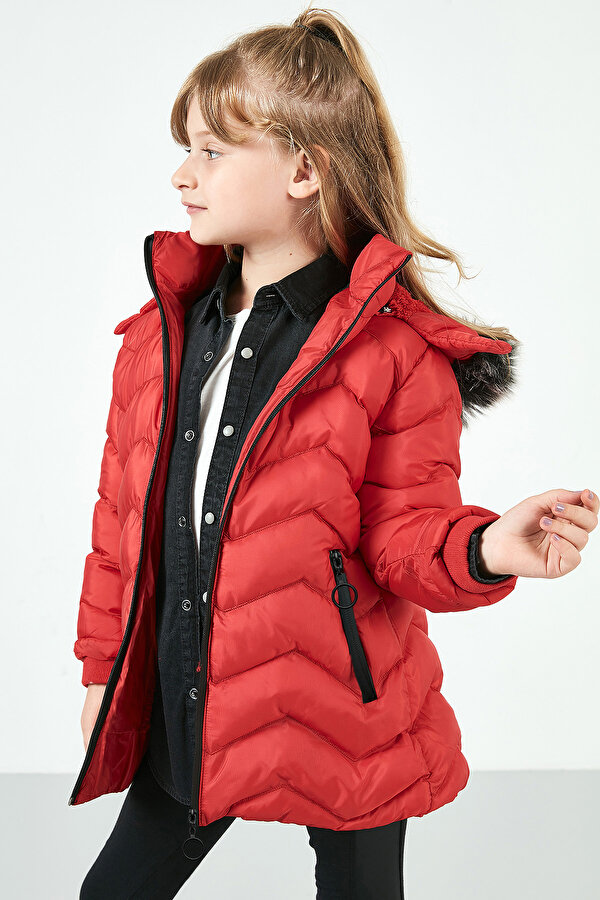 Kız Çocuk Mont 5766041 KIRMIZI