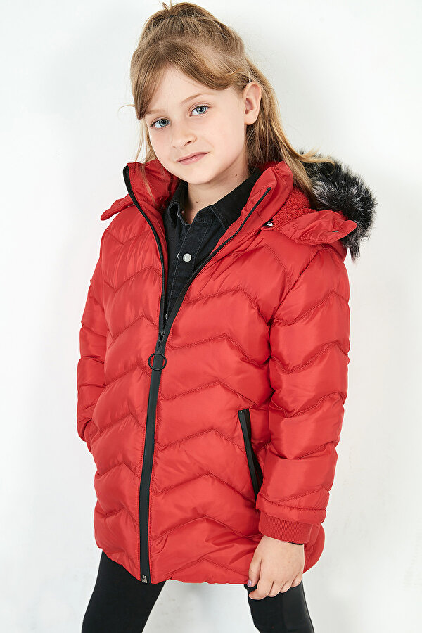 Kız Çocuk Mont 5766041 KIRMIZI