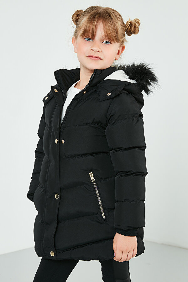 Kız Çocuk Mont 6035018 SİYAH