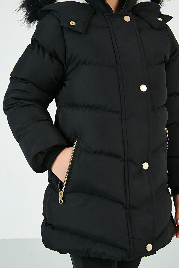 Kız Çocuk Mont 6035018 SİYAH