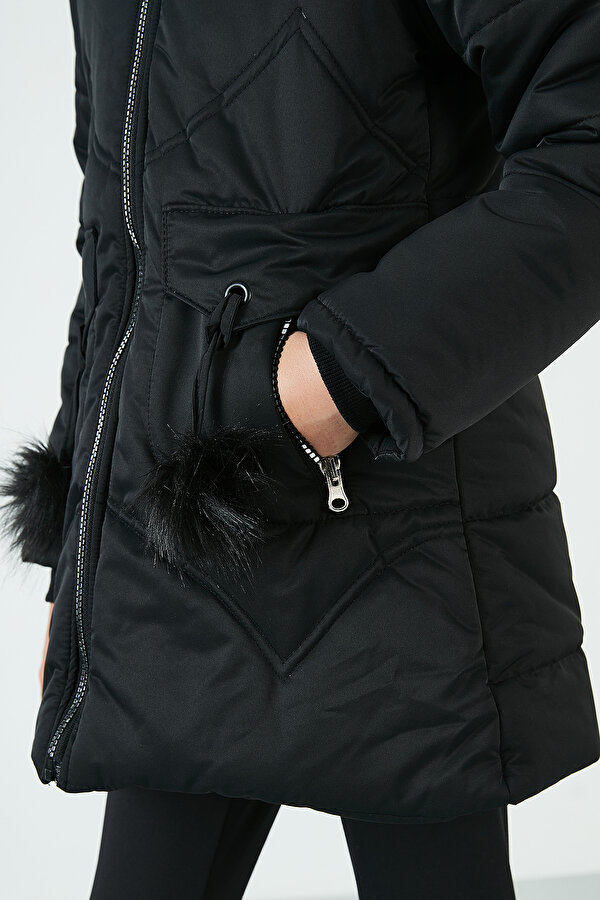 Kız Çocuk Mont 6035034 SİYAH