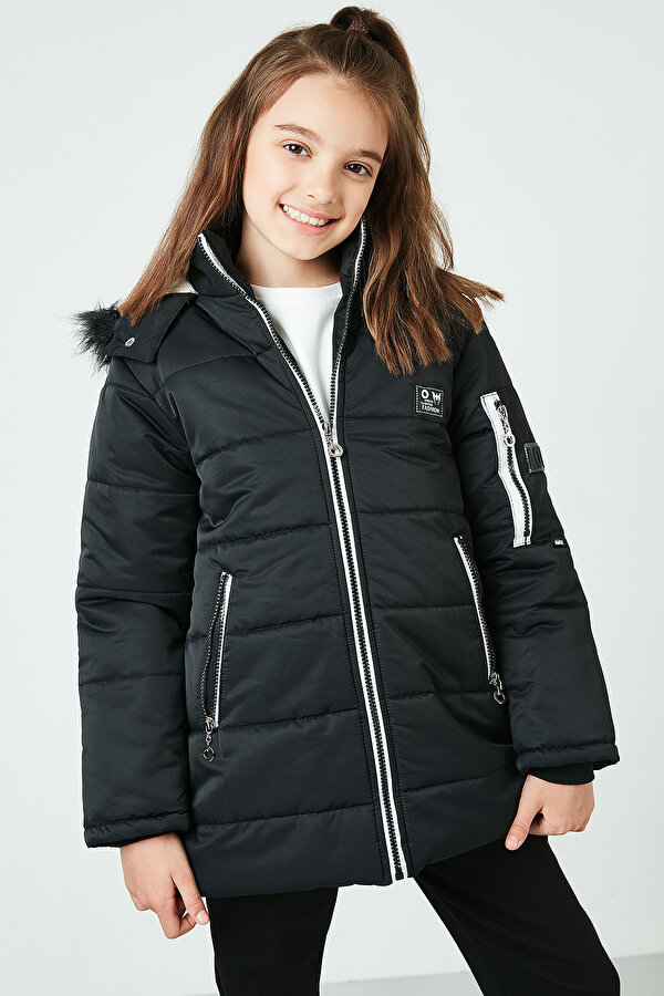 Kız Çocuk Mont 6035054 SİYAH