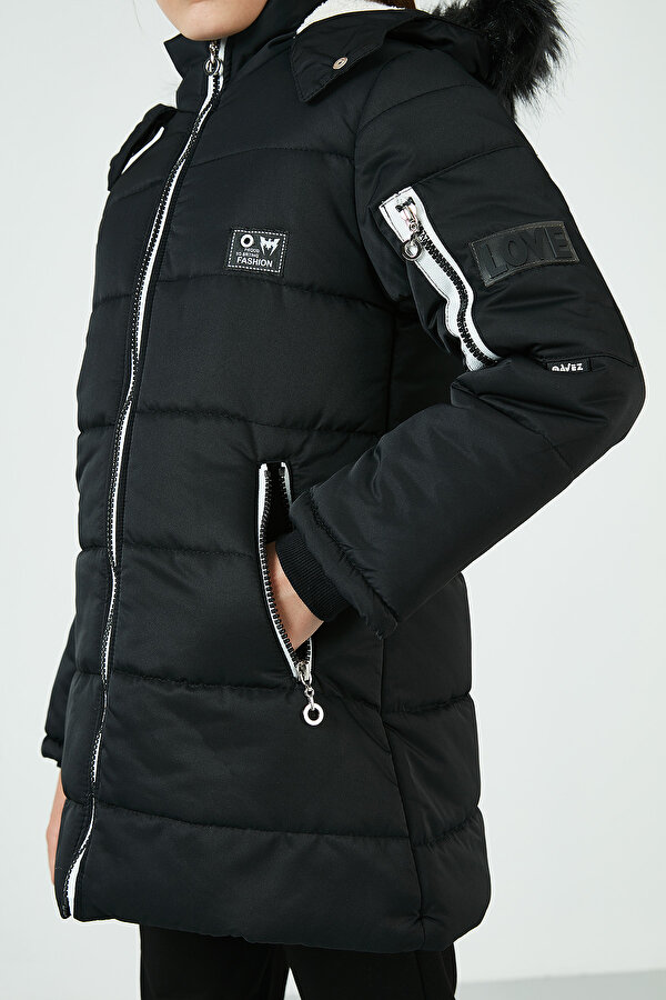 Kız Çocuk Mont 6035054 SİYAH