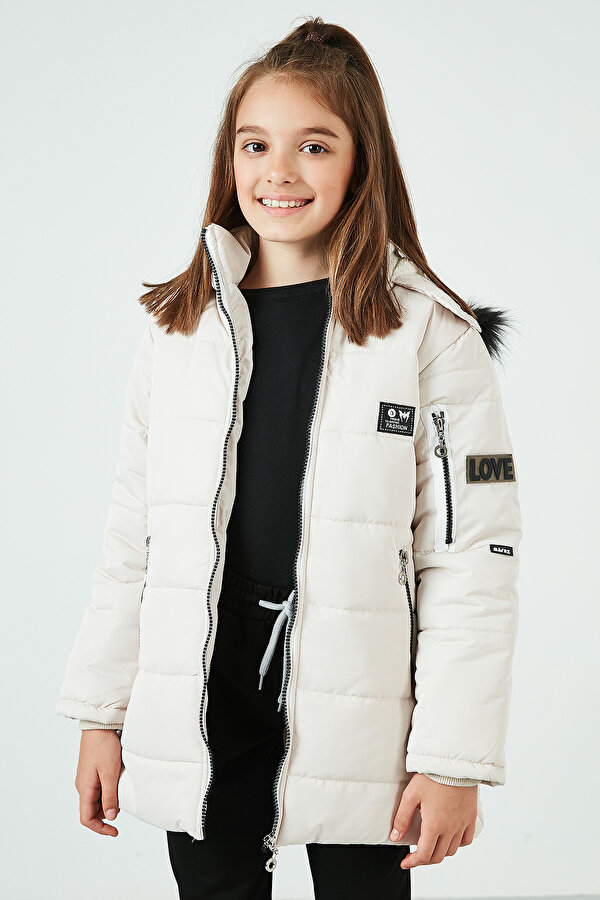 Kız Çocuk Mont 6035054 AÇIK BEJ