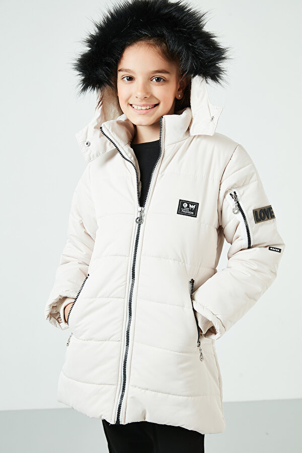 Kız Çocuk Mont 6035054 AÇIK BEJ