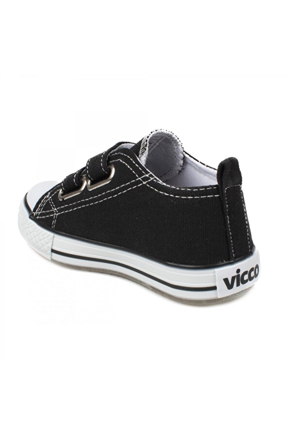 925.p20Y150 Pino Işıklı Keten Siyah Çocuk Spor Ayakkabı